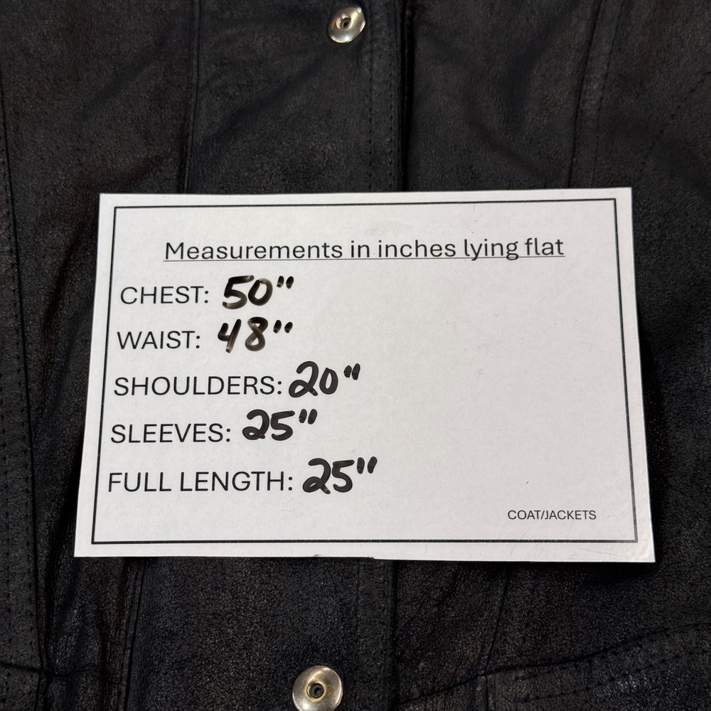 Remy Leather Mens Black Bomber Jacket Made in USA Vintage Size Medium - Picture 12 of 12